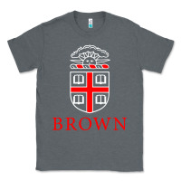 Charcoal Heather brown university Classic Tee - linhVisuals