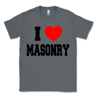 Charcoal Heather i love masonry Classic Tee - linhVisuals