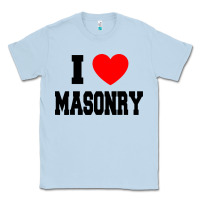 Dusty Blue i love masonry Classic Tee - linhVisuals
