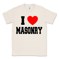 Natural i love masonry Classic Tee - linhVisuals