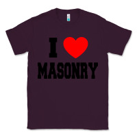 Plum i love masonry Classic Tee - linhVisuals