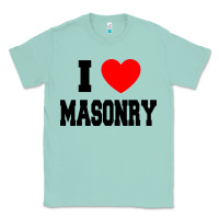 Seafoam i love masonry Classic Tee - linhVisuals