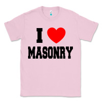 Bubblegum Pink i love masonry Classic Tee - linhVisuals