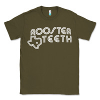 Army Green rooster teeth Classic Tee - linhVisuals