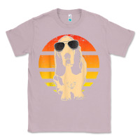 Lilac retro basset hound t shirt men women kids gift t shirt Classic Tee - linhVisuals