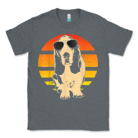 Charcoal Heather retro basset hound t shirt men women kids gift t shirt Classic Tee - linhVisuals