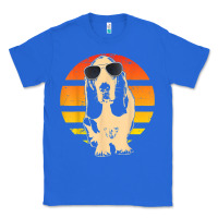 Retro Basset Hound T Shirt Men Women Kids Gift T Shirt Classic Tee | Teevron