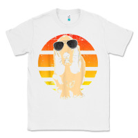 White retro basset hound t shirt men women kids gift t shirt Classic Tee - linhVisuals