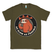 Army Green as slow as possible Classic Tee - linhVisuals