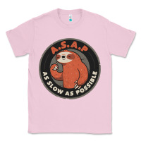 Bubblegum Pink as slow as possible Classic Tee - linhVisuals