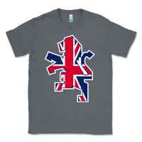 Charcoal Heather great britain national Classic Tee - linhVisuals