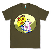 Army Green bloaty pizza hog Classic Tee - linhVisuals