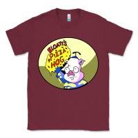 Burgundy bloaty pizza hog Classic Tee - linhVisuals