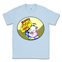 Dusty Blue bloaty pizza hog Classic Tee - linhVisuals
