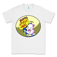 White bloaty pizza hog Classic Tee - linhVisuals