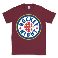 Burgundy hockey night in canada 1 Classic Tee - linhVisuals
