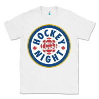 White hockey night in canada 1 Classic Tee - linhVisuals