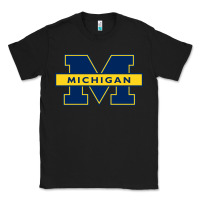 Black michigan Classic Tee - linhVisuals