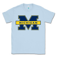 Dusty Blue michigan Classic Tee - linhVisuals