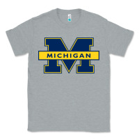 Heather Grey michigan Classic Tee - linhVisuals