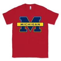 Red michigan Classic Tee - linhVisuals