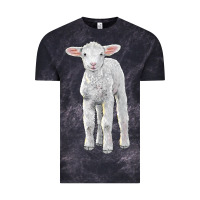 Cloud Black merino wool baby sheep Vintage Tee - LillyAllenDesigns