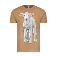 Vintage Camel merino wool baby sheep Vintage Tee - LillyAllenDesigns