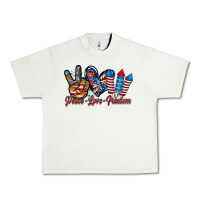 Pistachio peace love freedom Urban Heavy Tee - RacoonDesign