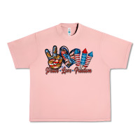 Salmon peace love freedom Urban Heavy Tee - RacoonDesign