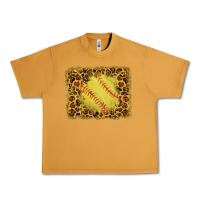 Peanut Butter watercolor glitter leopard softball background Urban Heavy Tee - RanaPortraitStore