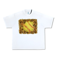 White watercolor glitter leopard softball background Urban Heavy Tee - RanaPortraitStore