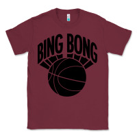 Burgundy black bing bong Classic Tee - linhVisuals
