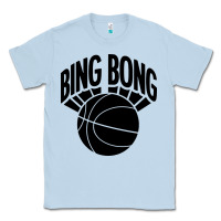 Dusty Blue black bing bong Classic Tee - linhVisuals