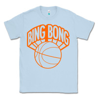 Dusty Blue Bing Bong New York Classic Tee - linhVisuals