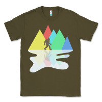 Army Green bigfoot t  shirt bigfoot   bigfoot 8 Classic Tee - linhVisuals