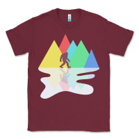 Burgundy bigfoot t  shirt bigfoot   bigfoot 8 Classic Tee - linhVisuals