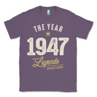 Lavender The Year 1947 - 75th Birthday Vintage Classic Classic Tee - linhVisuals
