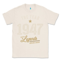 Natural The Year 1947 - 75th Birthday Vintage Classic Classic Tee - linhVisuals
