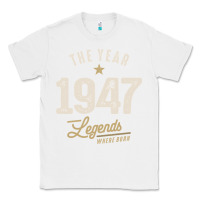 White The Year 1947 - 75th Birthday Vintage Classic Classic Tee - linhVisuals