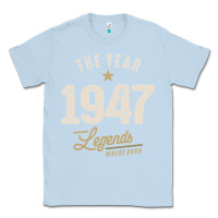 Dusty Blue The Year 1947 - 75th Birthday Vintage Classic Classic Tee - linhVisuals