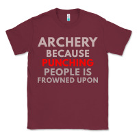 Burgundy archery because punching people is frowned upon Classic Tee - linhVisuals