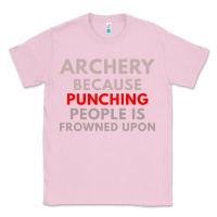 Bubblegum Pink archery because punching people is frowned upon Classic Tee - linhVisuals