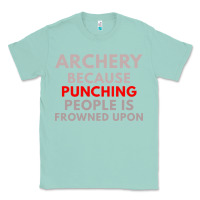 Seafoam archery because punching people is frowned upon Classic Tee - linhVisuals