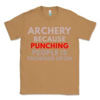 Toasted Coconut archery because punching people is frowned upon Classic Tee - linhVisuals