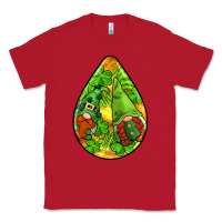 Red st.patrick's teardrop earrings Classic Tee - FaDigitalArtStudio