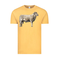Vintage Mustard katahdin sheep Vintage Tee - LillyAllenDesigns