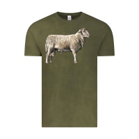 Vintage Olive katahdin sheep Vintage Tee - LillyAllenDesigns