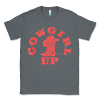 Charcoal Heather cowgirl up leopad hat boot rodeo western country southern t shirt Classic Tee - linhVisuals