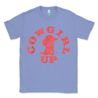 Colony Blue cowgirl up leopad hat boot rodeo western country southern t shirt Classic Tee - linhVisuals