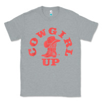 Heather Grey cowgirl up leopad hat boot rodeo western country southern t shirt Classic Tee - linhVisuals